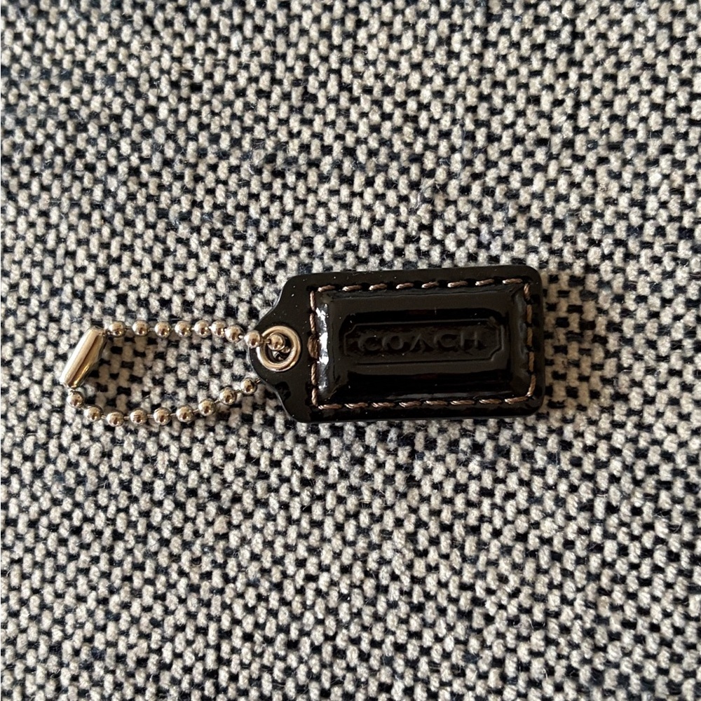 Coach Patent Black Leather Hangtag